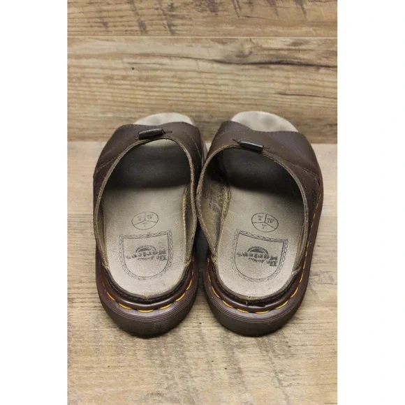 Dr.‎ Martens Unisex Leather Criss Cross Slip On Slide Sandals Vintage Size 8